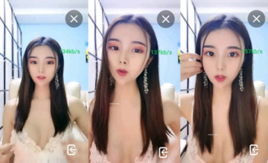 人氣女神【嫩模貝貝】制服誘惑~騷舞勾引~抖臀擠胸 (8)